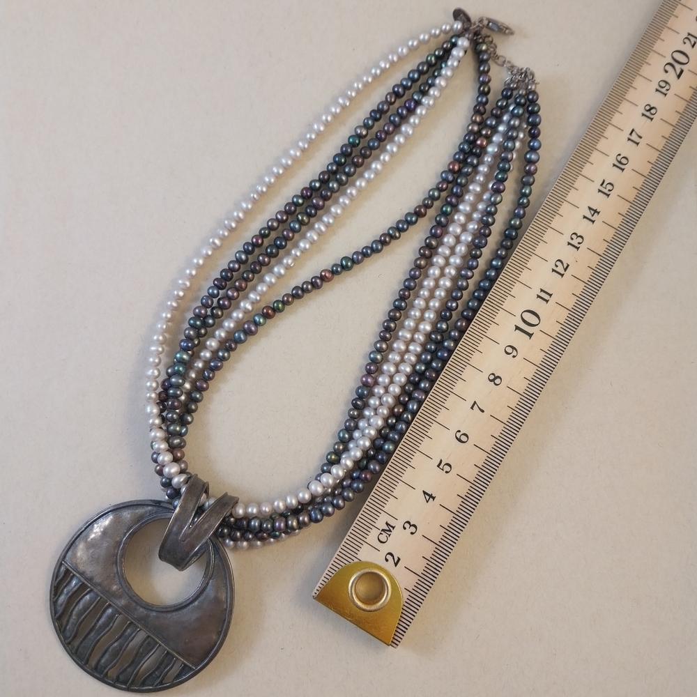 Silpada Sterling Silver Pearl Necklace - Picture 13 of 16